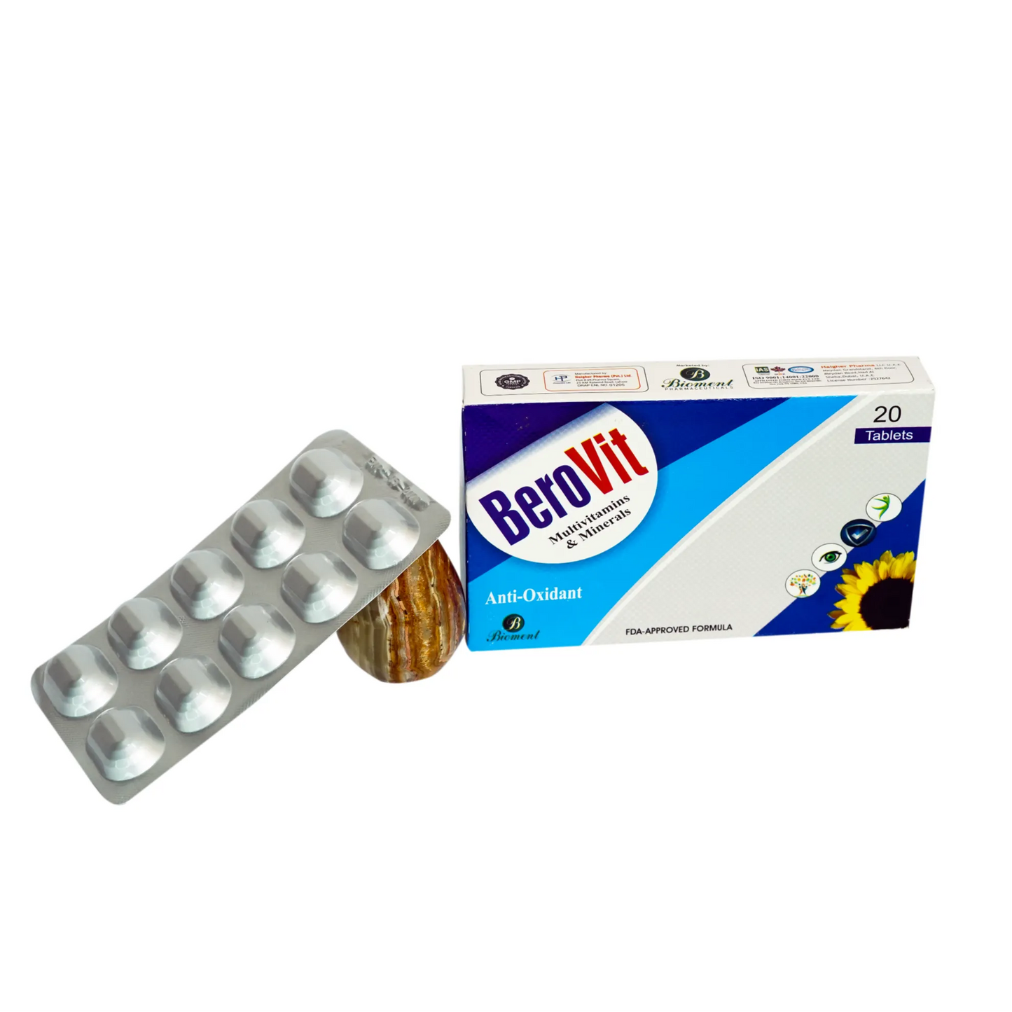 BeroVit Multivitamins & Minerals – 20 Tablets (Antioxidant Support)