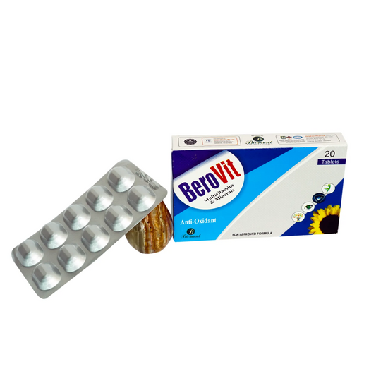 BeroVit Multivitamins & Minerals – 20 Tablets (Antioxidant Support)